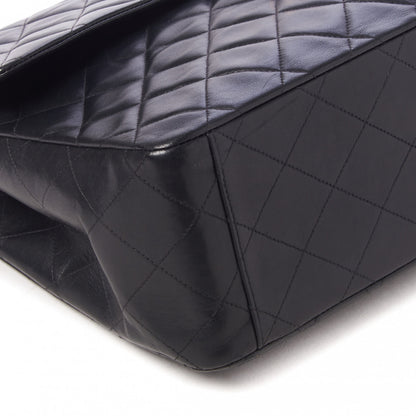 Chanel Lambskin Quilted XL Jumbo Single Flap Black 5 of 9