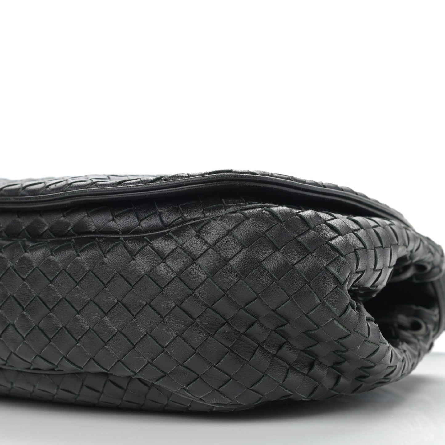 Nappa Intrecciato Messenger Bag Black