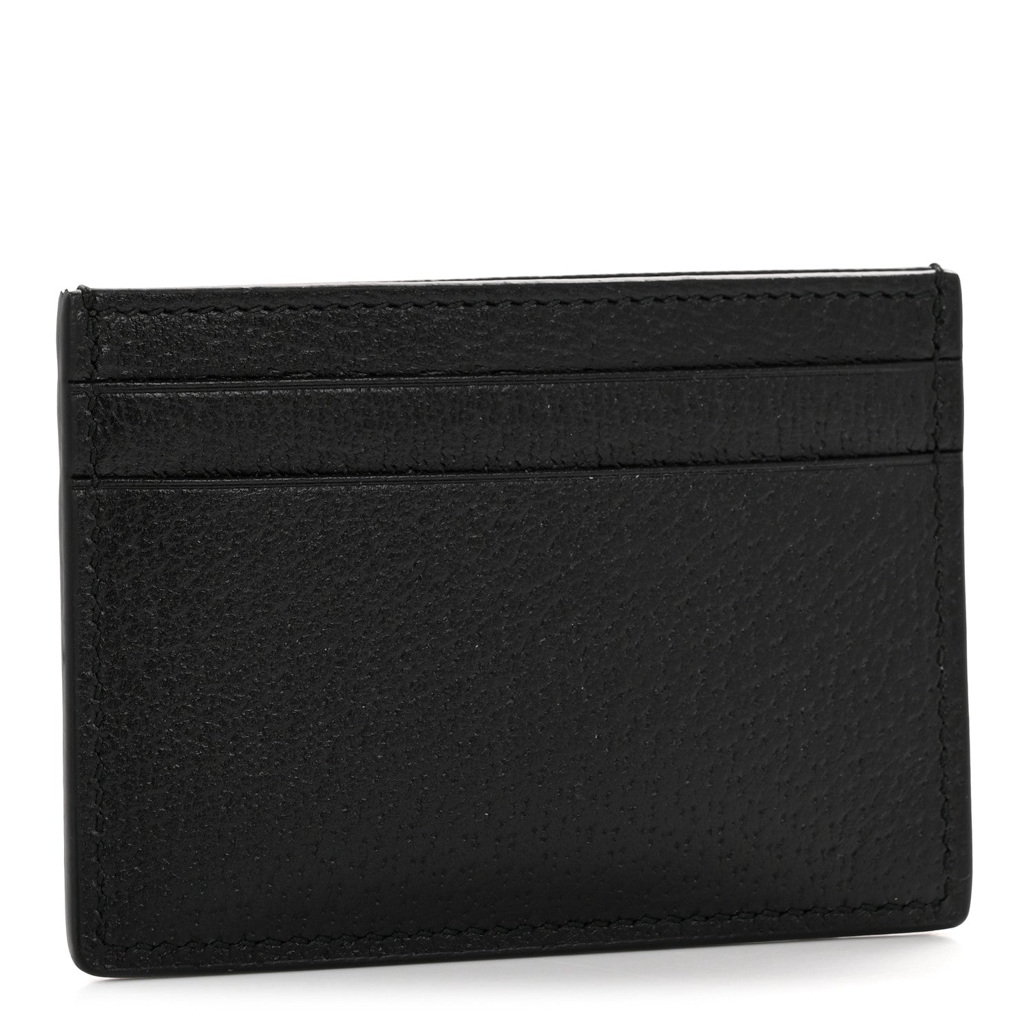 Gucci Pebbled Calfskin Animalier Card Holder Black 3 of 7