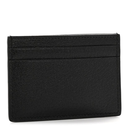 Gucci Pebbled Calfskin Animalier Card Holder Black 3 of 7