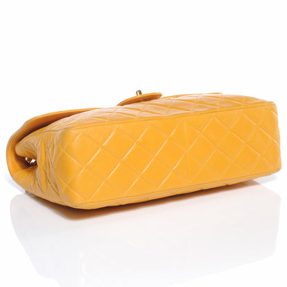 Chanel Lambskin Jumbo Flap Mango 5 of 8