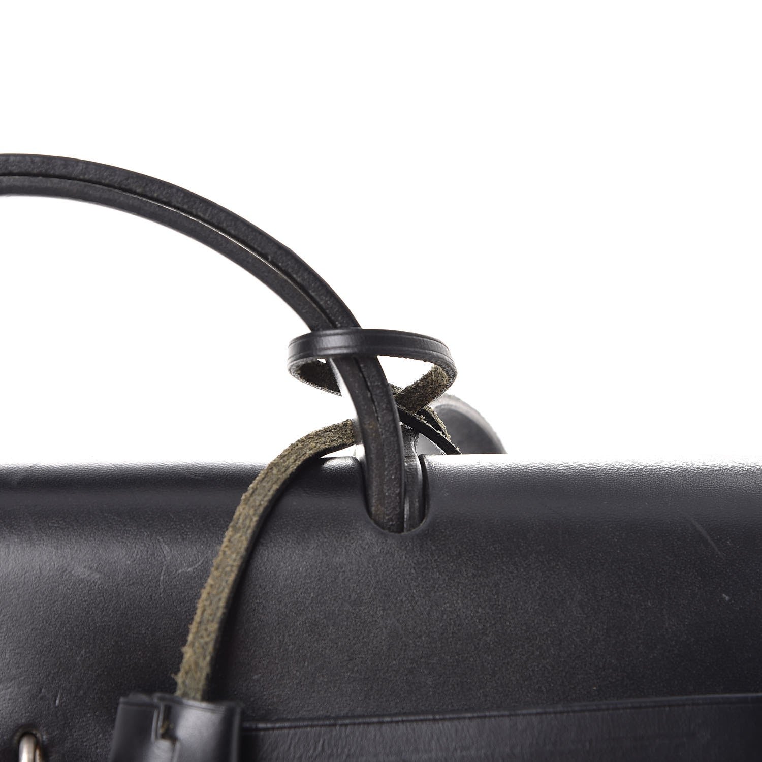 Hermes Toile Vache Calfskin Herbag 39 MM Black 15 of 22