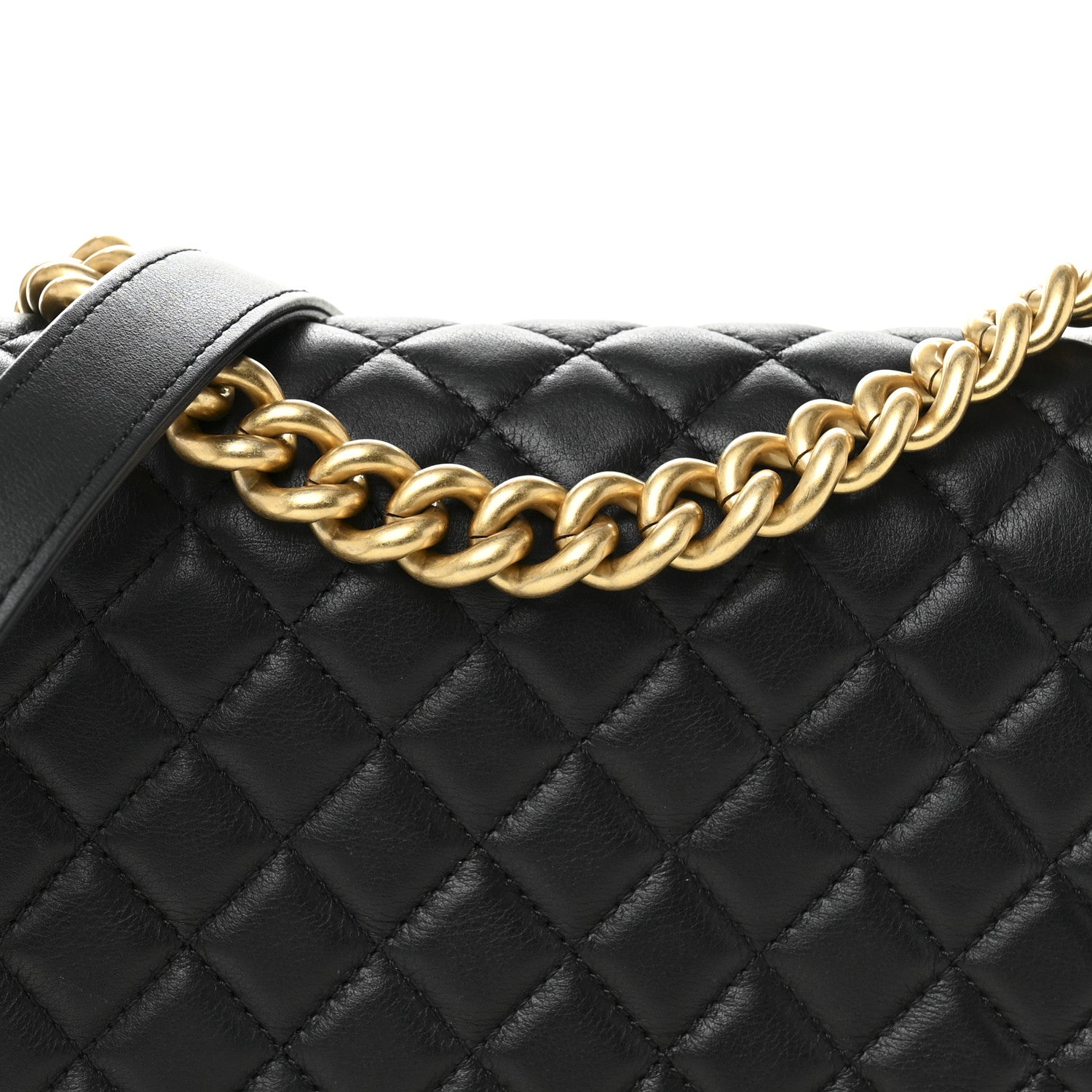 Chanel Calfskin Medium Boy Logo Top Handle Flap Black 8 of 10