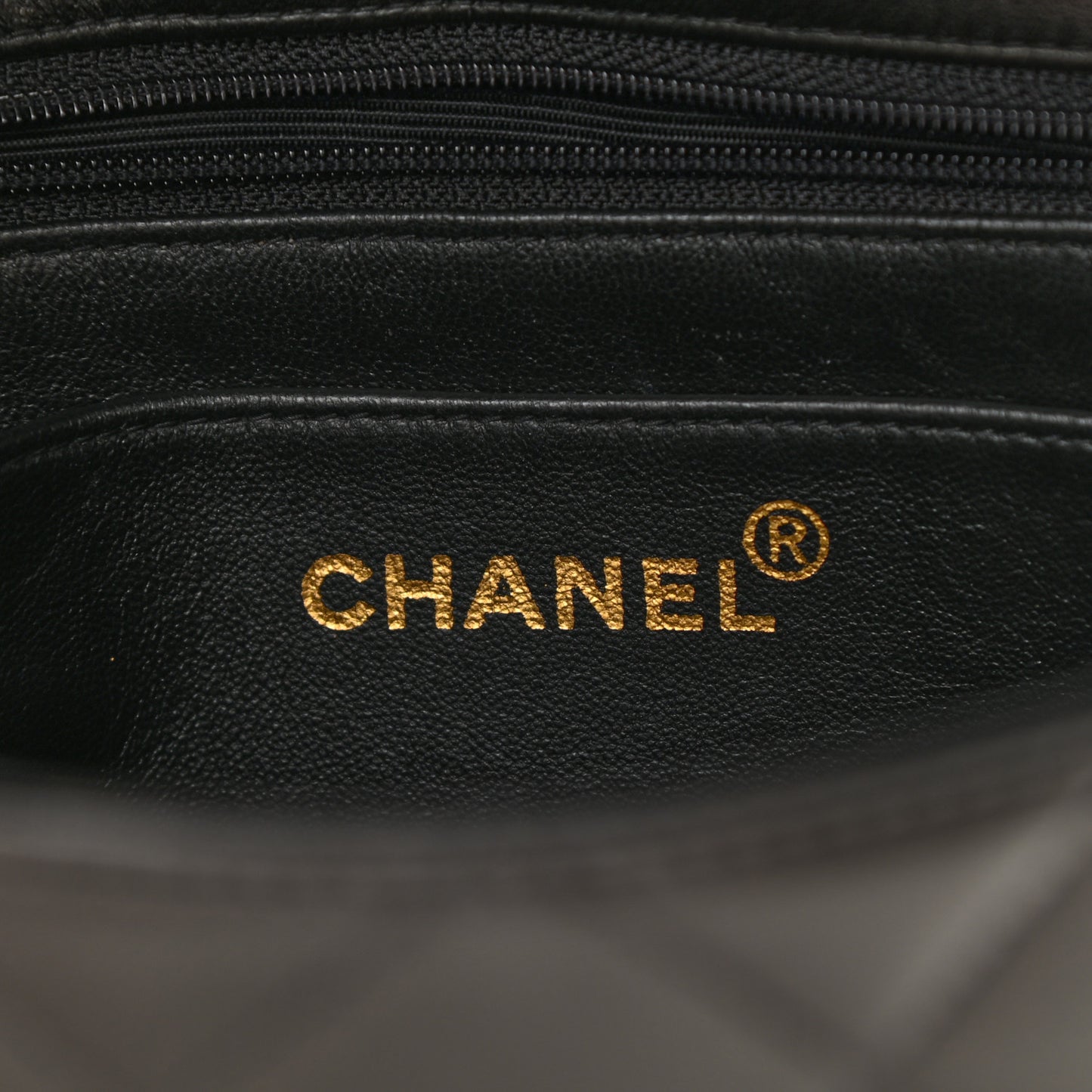 Lambskin Quilted Small Single Flap Black