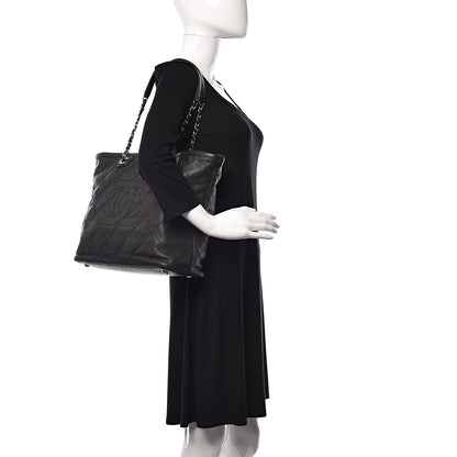 Chanel Grained Calfskin Quilted Large Daily Shopping Tote Black 2 of 10