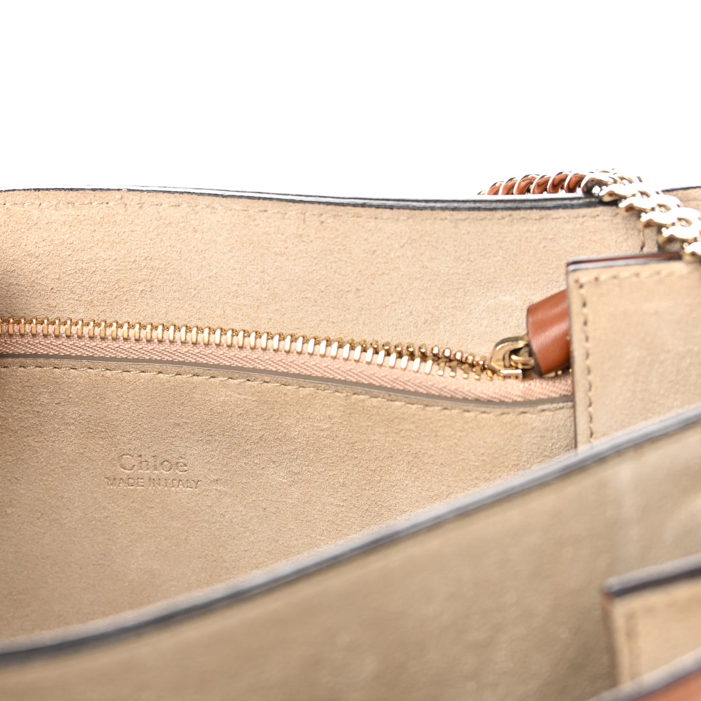 Suede Calfskin Medium Faye Shoulder Bag Tobacco