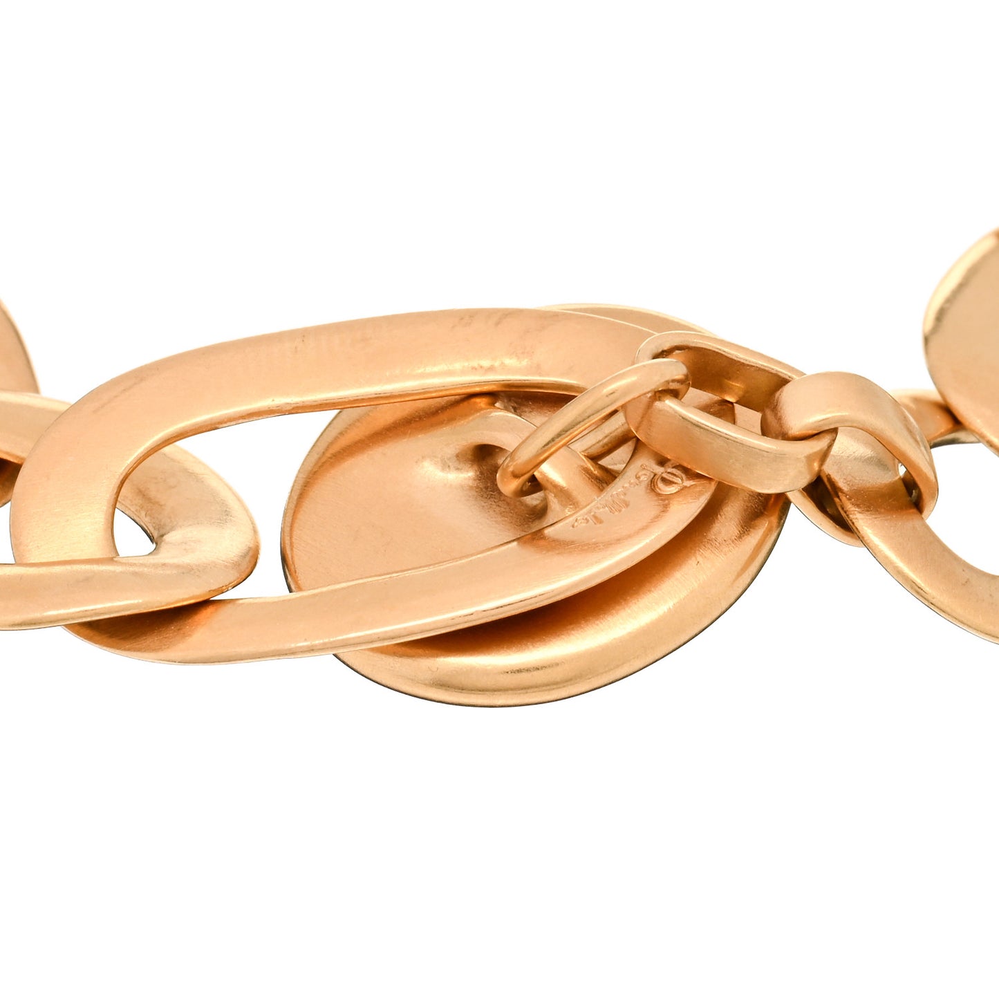18K Rose Gold Smoky Quartz Narciso Curb Link Bracelet