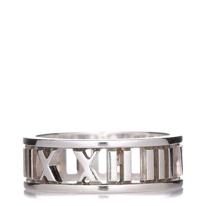 Tiffany Sterling Silver Wide Atlas Open Ring 55 7.5 1 of 4