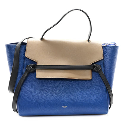 Celine Elephant Calfskin Mini Tri-Color Belt Bag Indigo 1 of 11