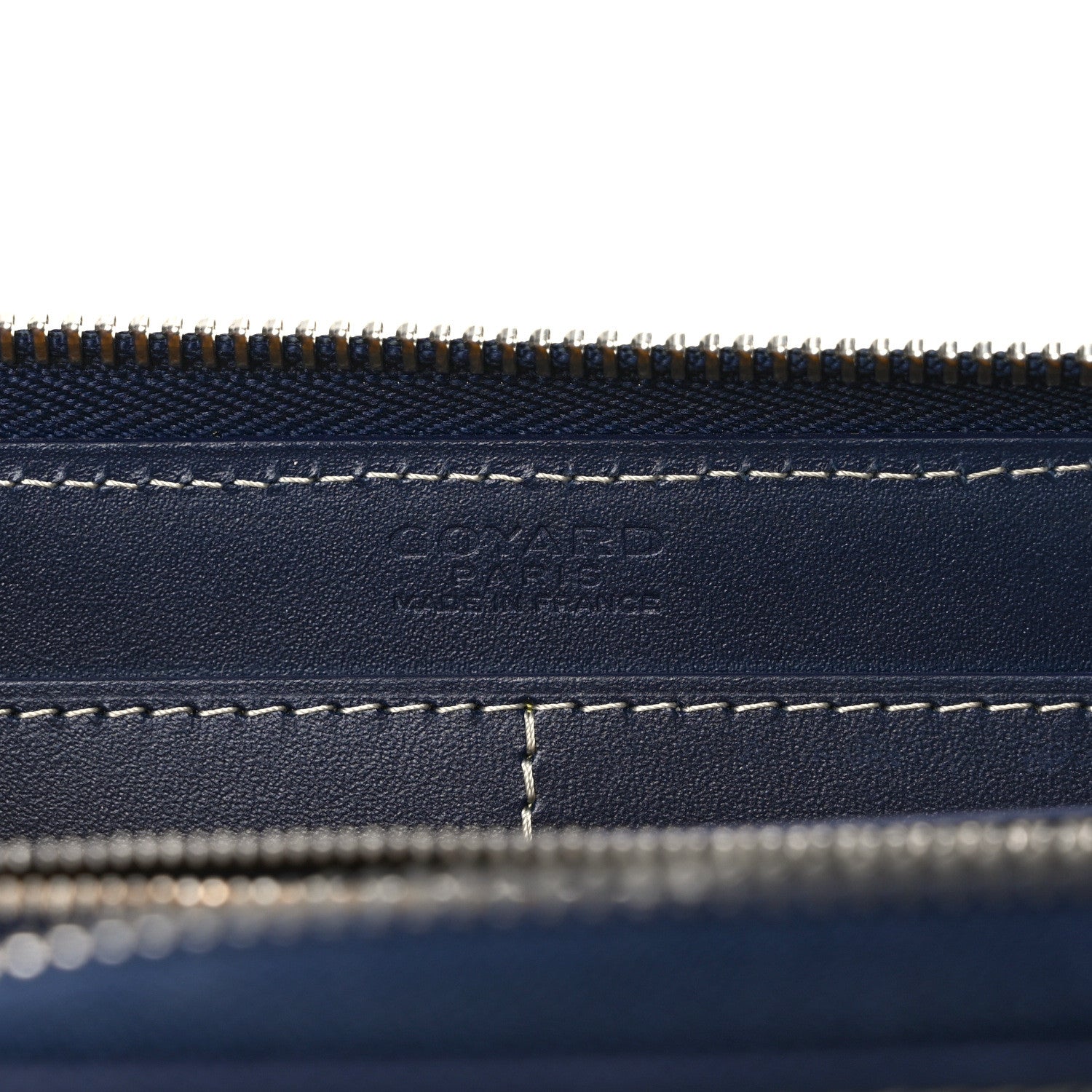 Goyard Goyardine Matignon Zip Around GM Wallet Navy 6 of 10