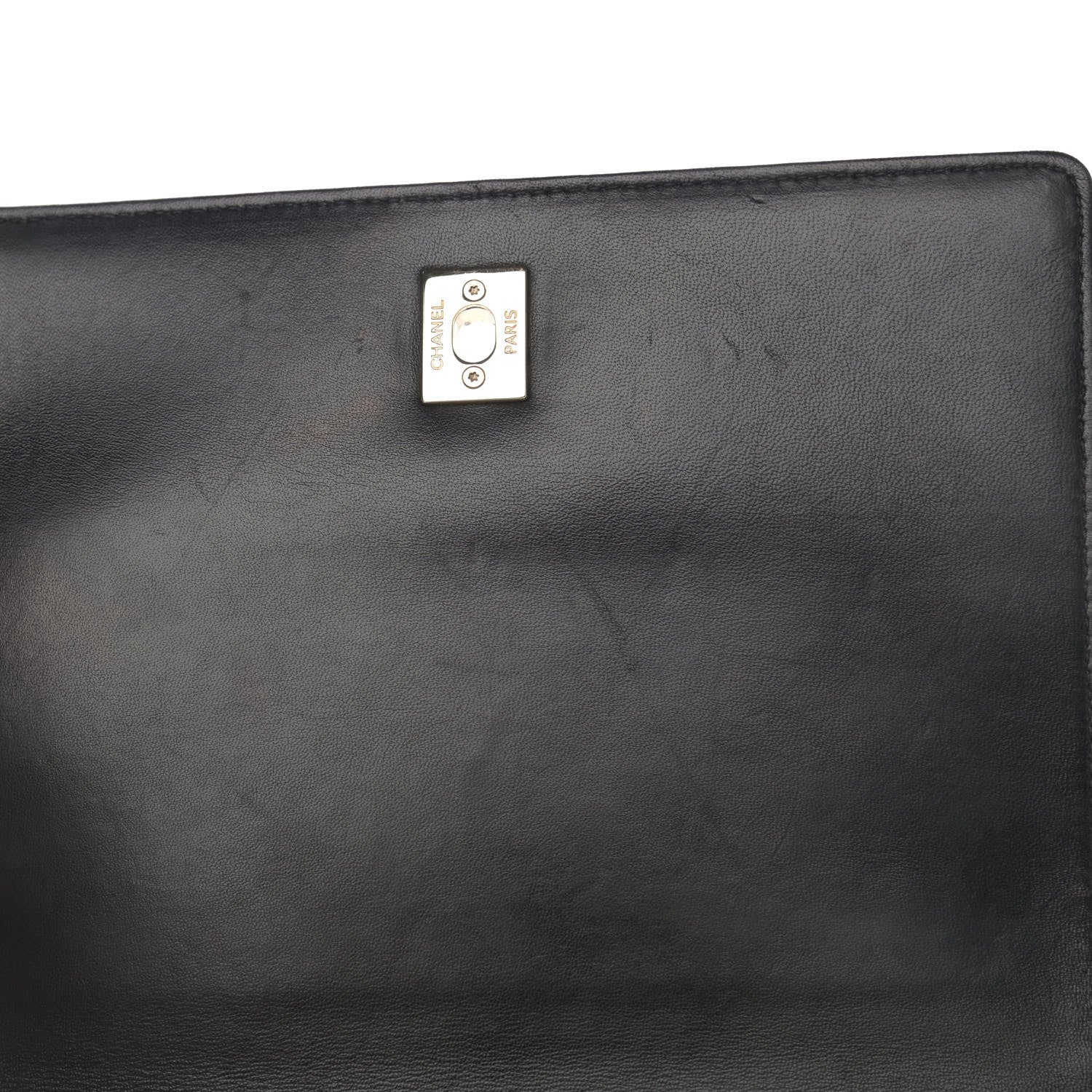 Chanel Lambskin Quilted Small Handle Tied Top Handle Flap Black 12 of 15