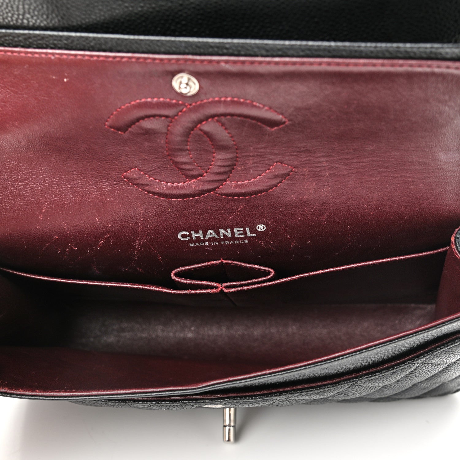 Chanel Caviar Quilted Medium Double Flap Black 5 of 13
