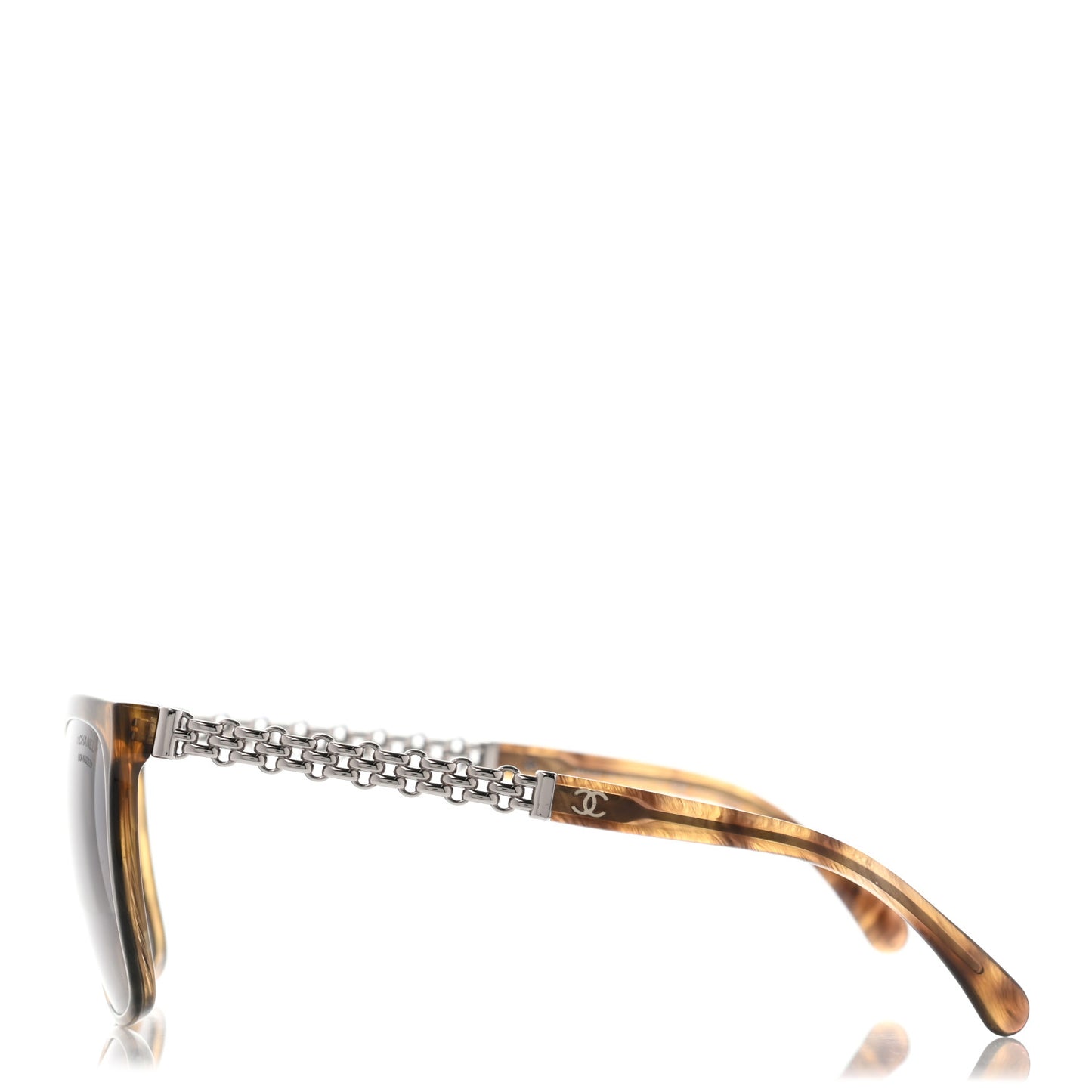 Polarized Square Chain Sunglasses 5325 Tortoise