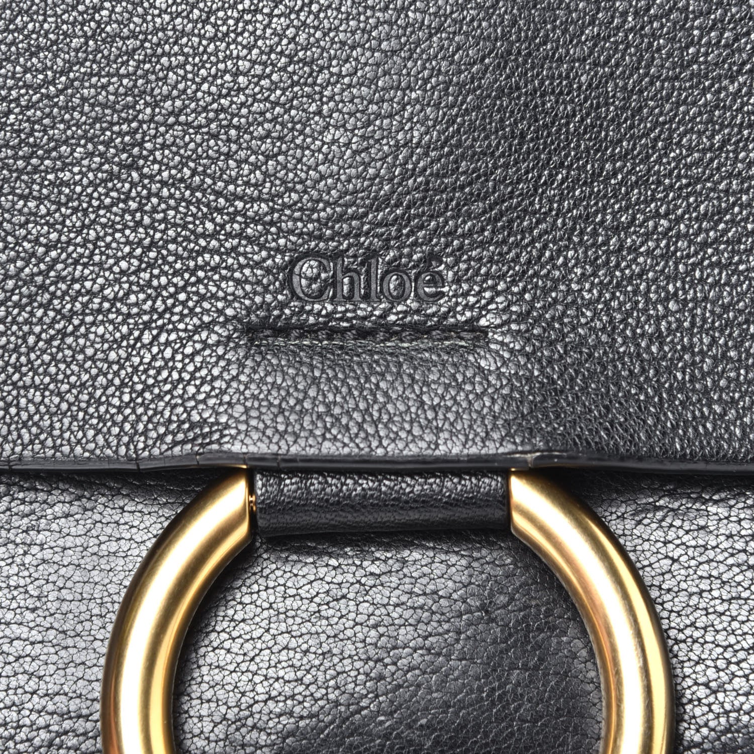 Chloe Goatskin Small Faye Shoulder Bag Black 6 of 9