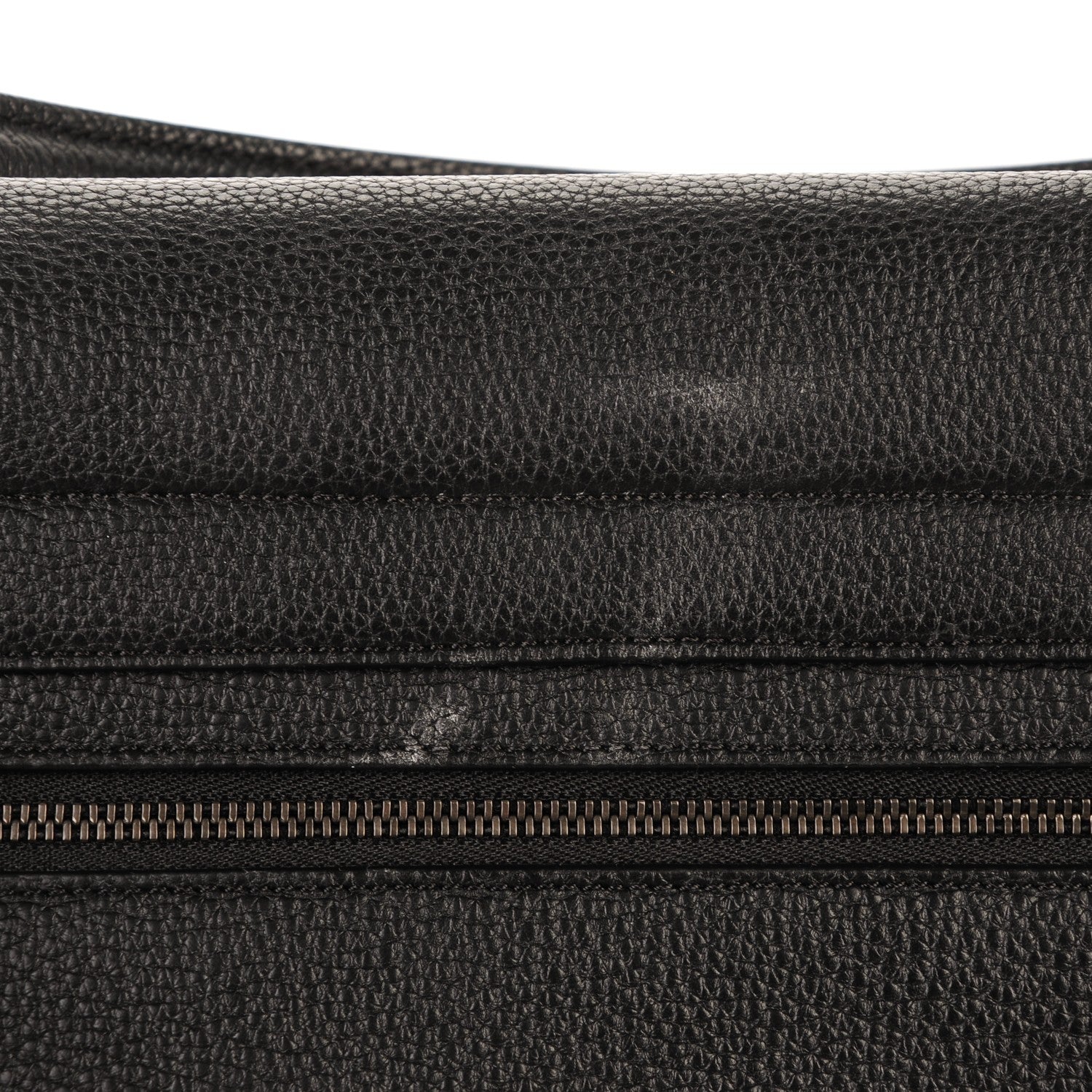 Celine Drummed Calfskin Suede Medium Trapeze Black 9 of 9