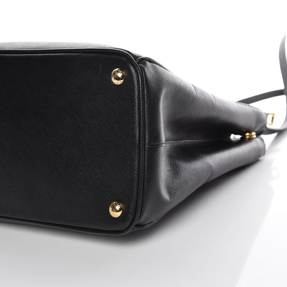 Prada Saffiano Medium Galleria Double Zip Tote Black 6 of 13