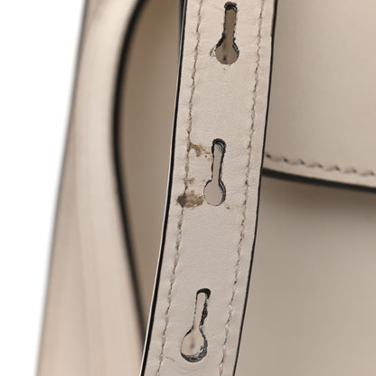 Gucci Calfskin Web Medium Sylvie Top Handle Bag White 15 of 17
