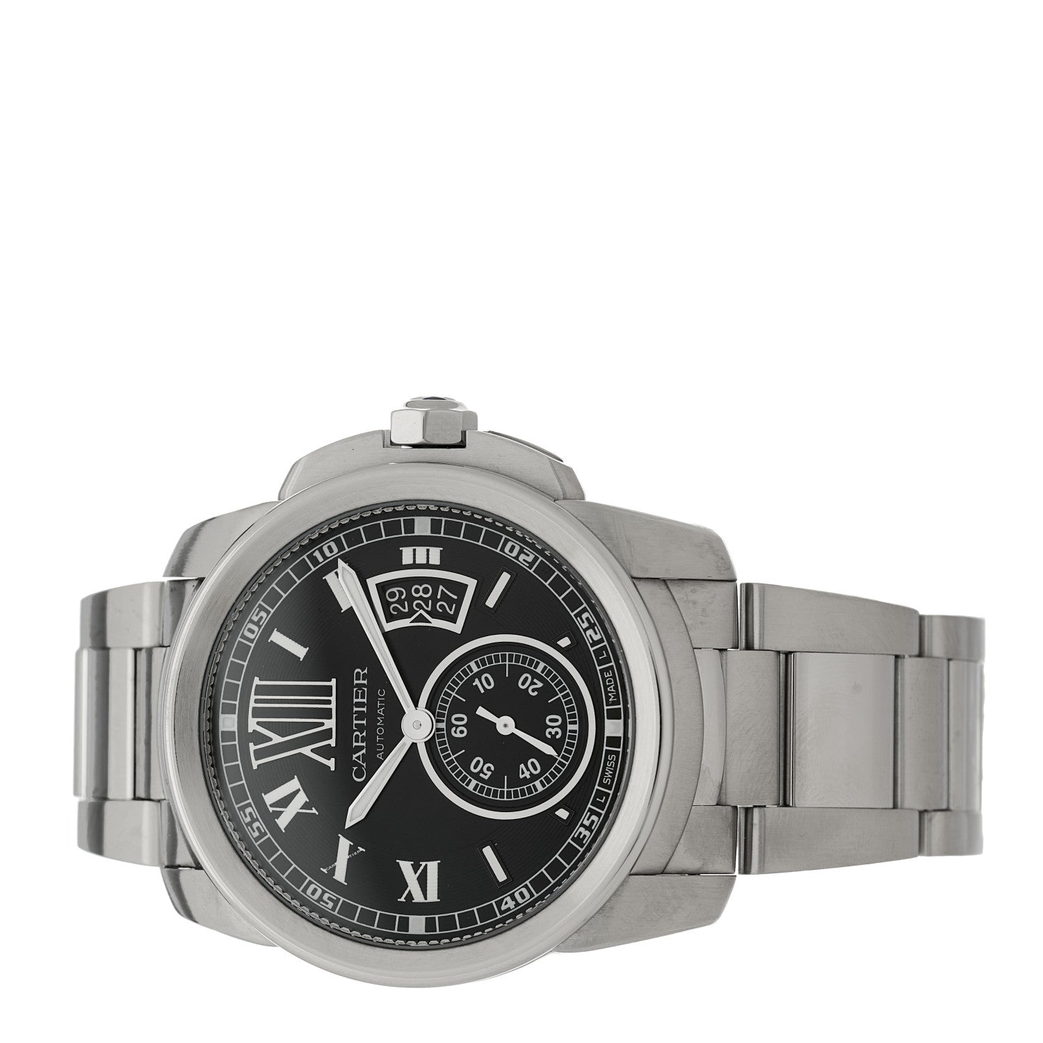 Cartier Stainless Steel 42mm Calibre de Cartier Automatic Watch Black 2 of 4