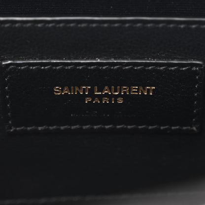 Saint Laurent Lambskin Carre Quilted Cassandre Mini Camera Bag Black 6 of 11
