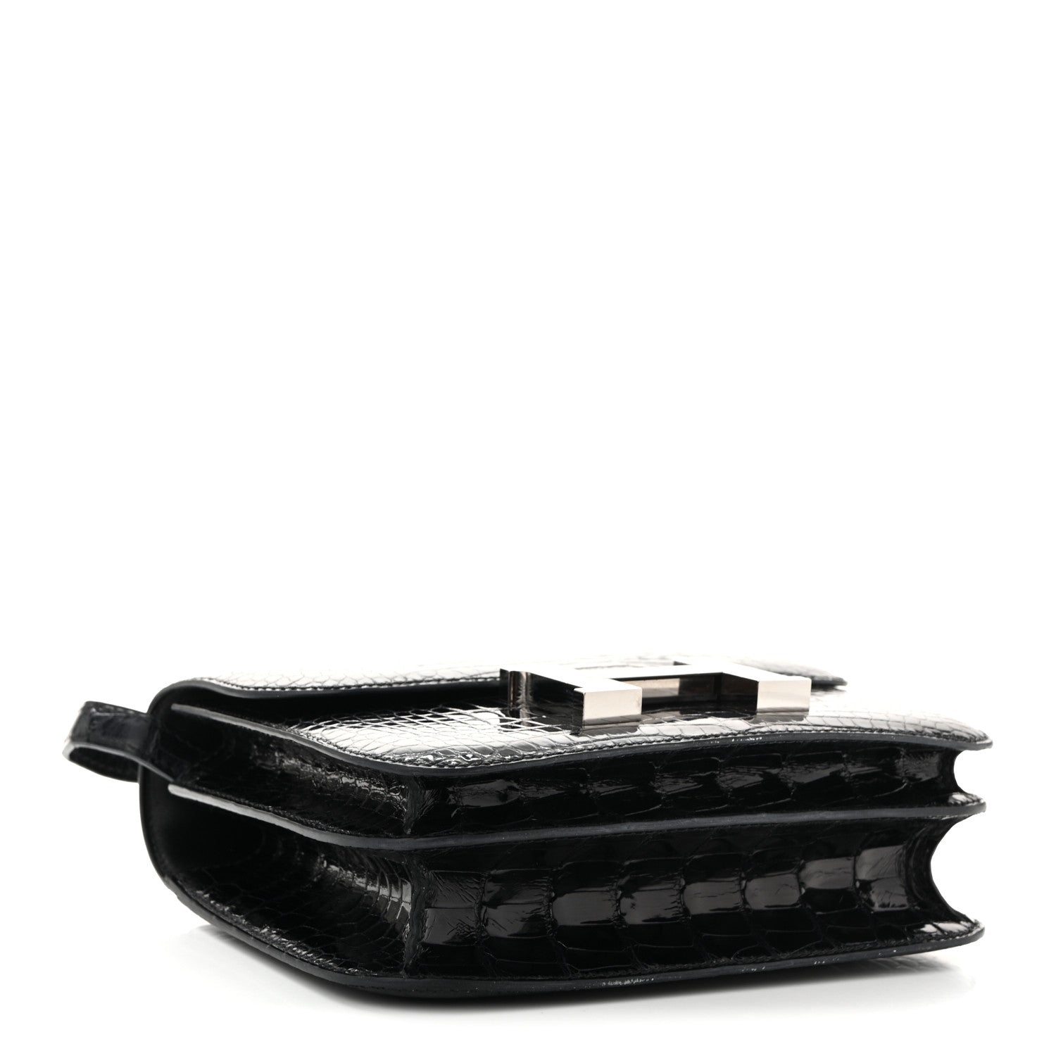 Hermes Shiny Alligator Constance 18 Black 4 of 10