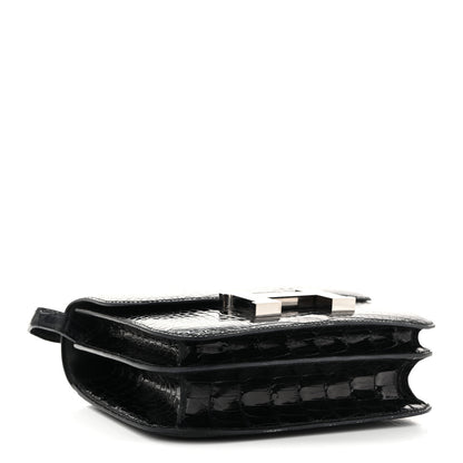 Hermes Shiny Alligator Constance 18 Black 4 of 10