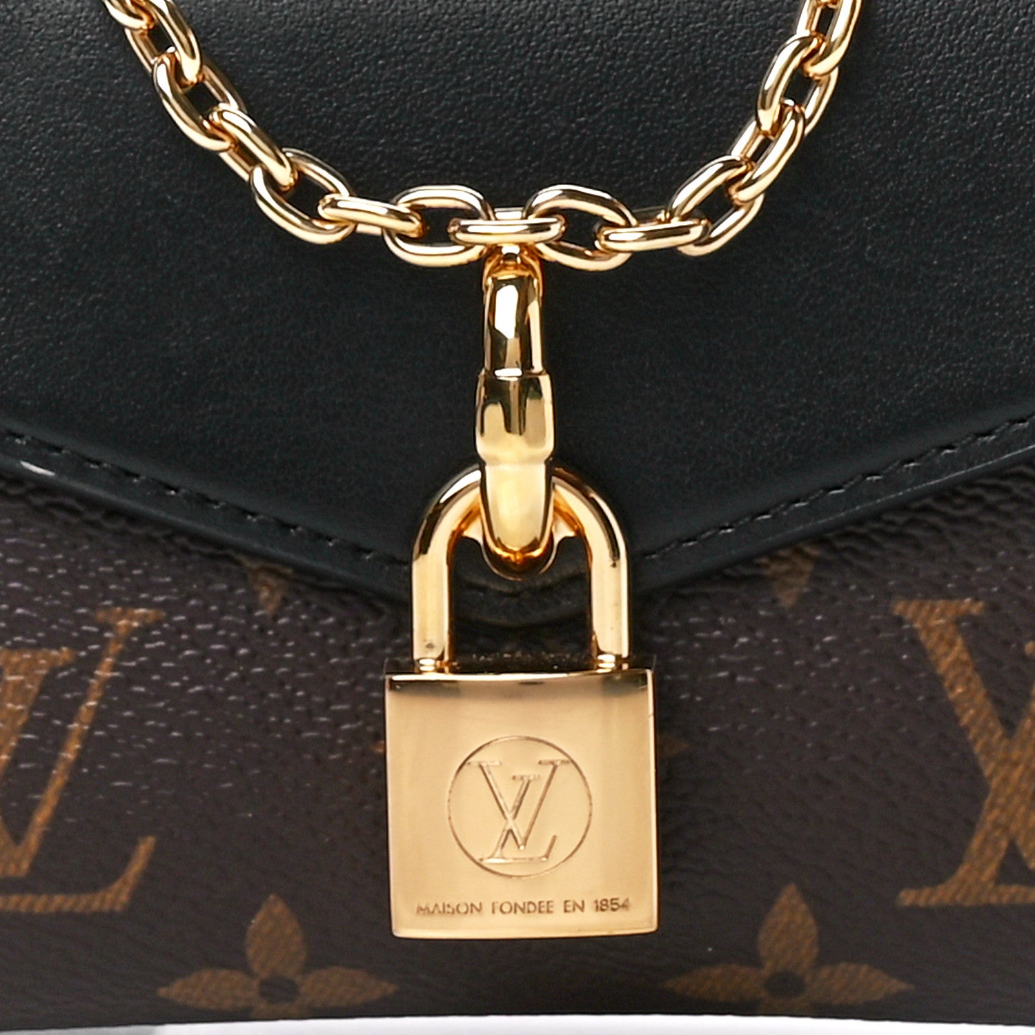 Louis Vuitton Monogram Padlock On Strap Black 8 of 11