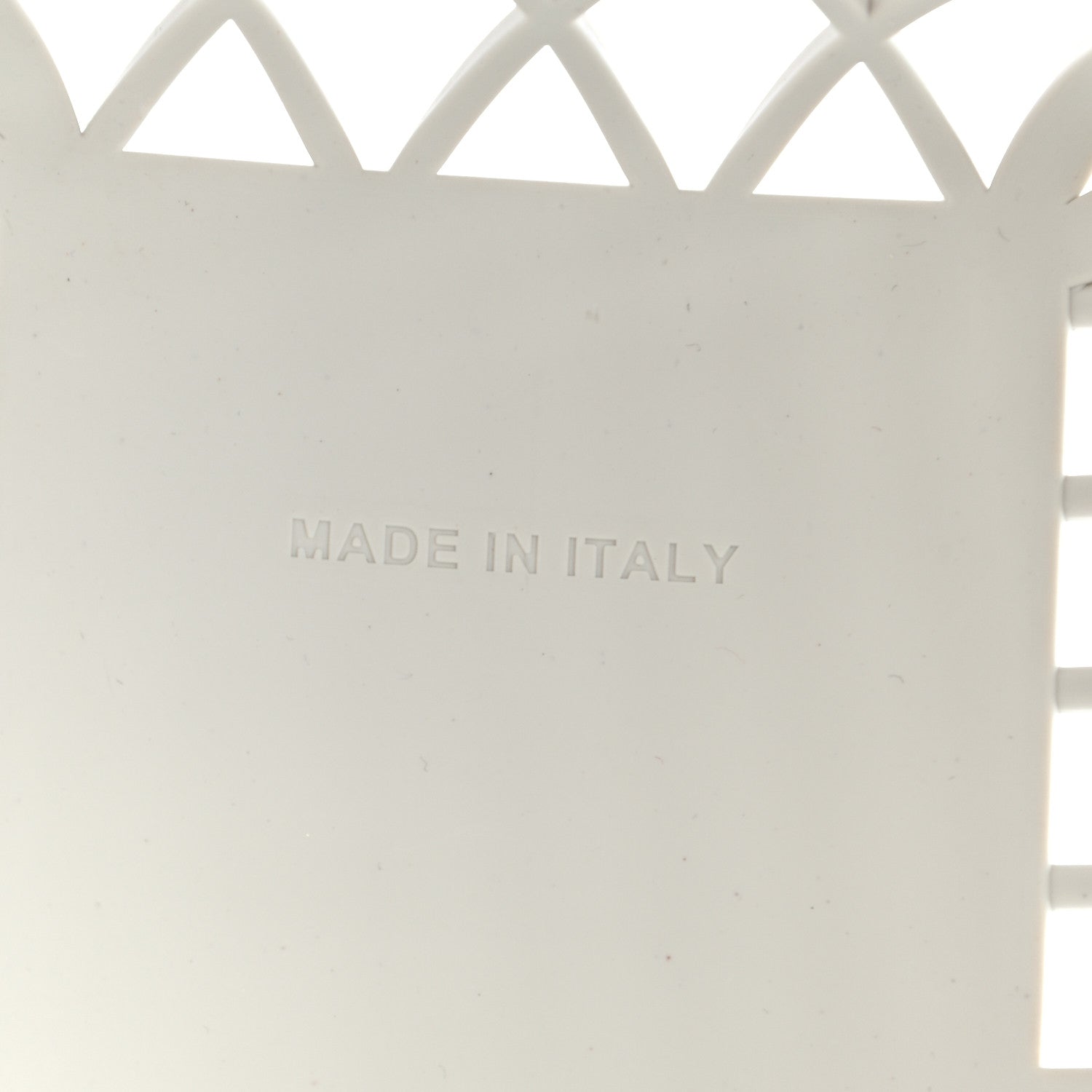 Fendi Recycled Plastic Vitello Liberty Matte Small Fendi Basket White Ice 7 of 9