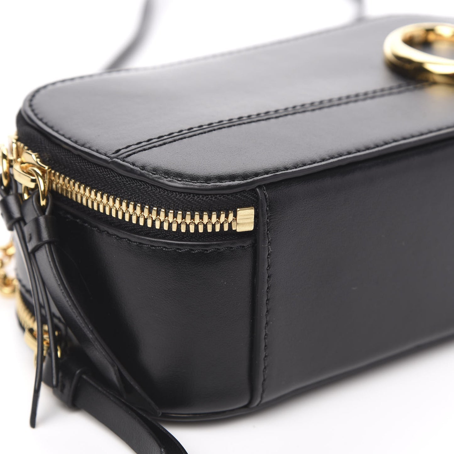 Calfskin Mini C Vanity Bag Black