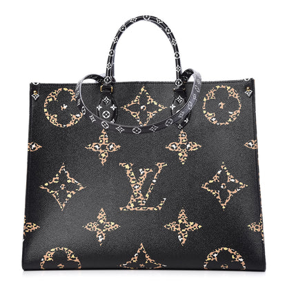 Louis Vuitton Monogram Giant Jungle Onthego GM Black 1 of 9