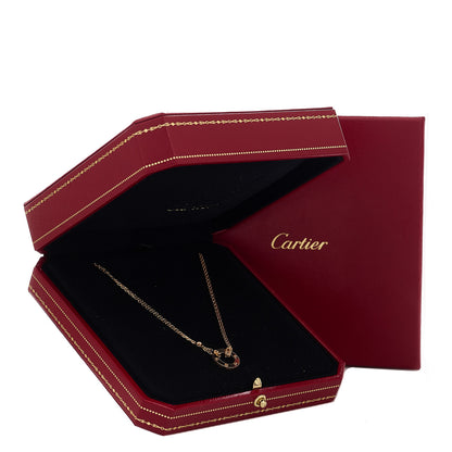 Cartier 18K Pink Gold 2 Diamond LOVE Necklace 5 of 5
