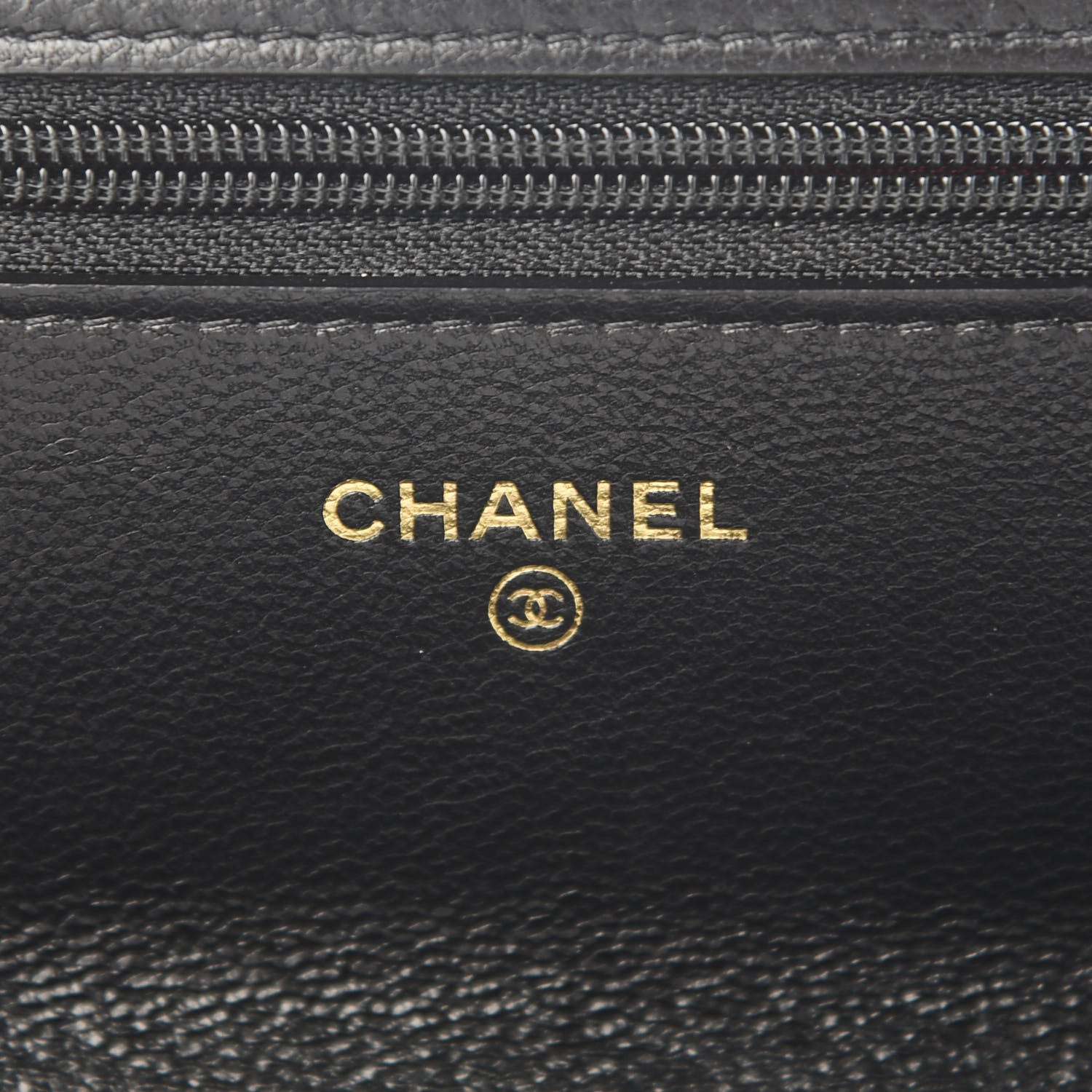 Chanel Shiny Goatskin Quilted Chanel 19 Wallet On Chain WOC Black 6 of 12