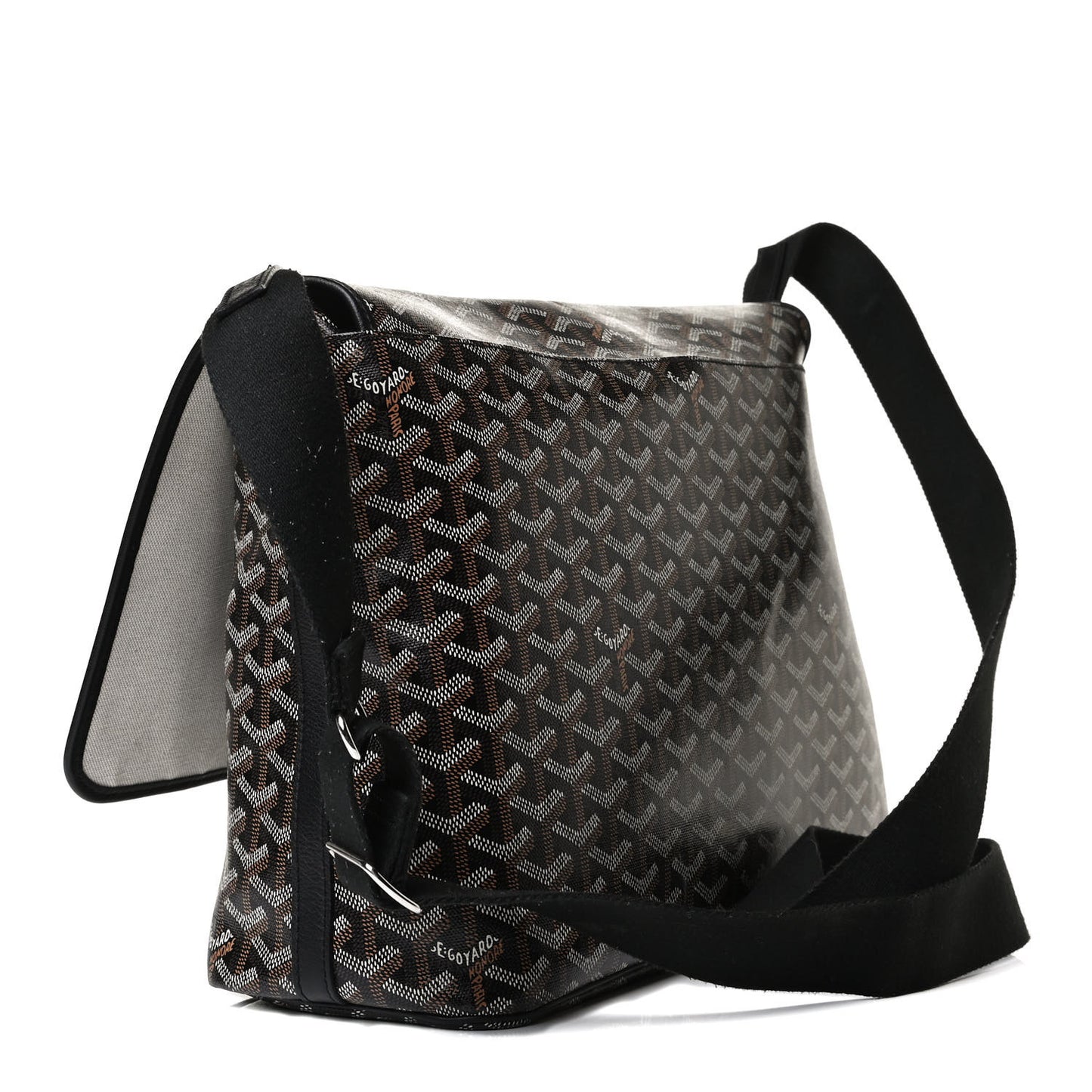 Goyardine Capetien Messenger Bag Black
