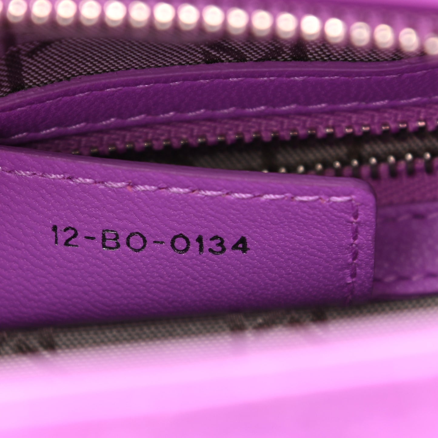Lambskin Cannage Medium Lady Dior Purple