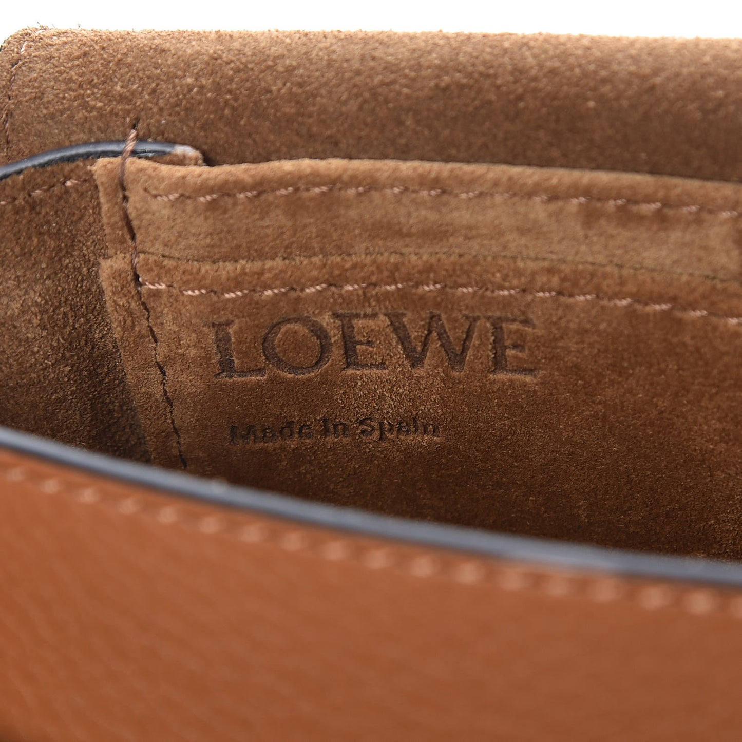 Grained Calfskin Mini Gate Crossbody Bag Caramel Pecan