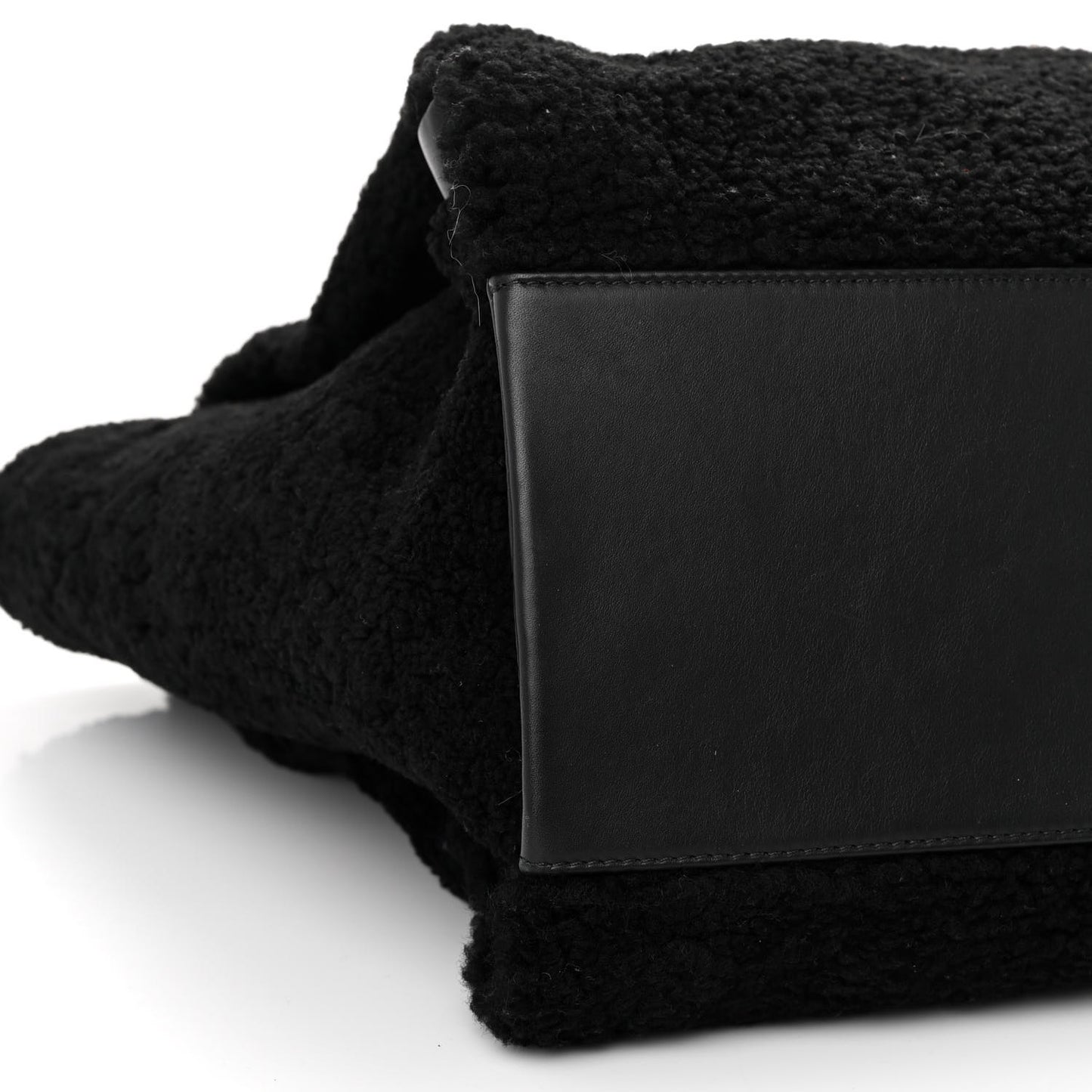 Shearling Extra Large Deauville Tote Black