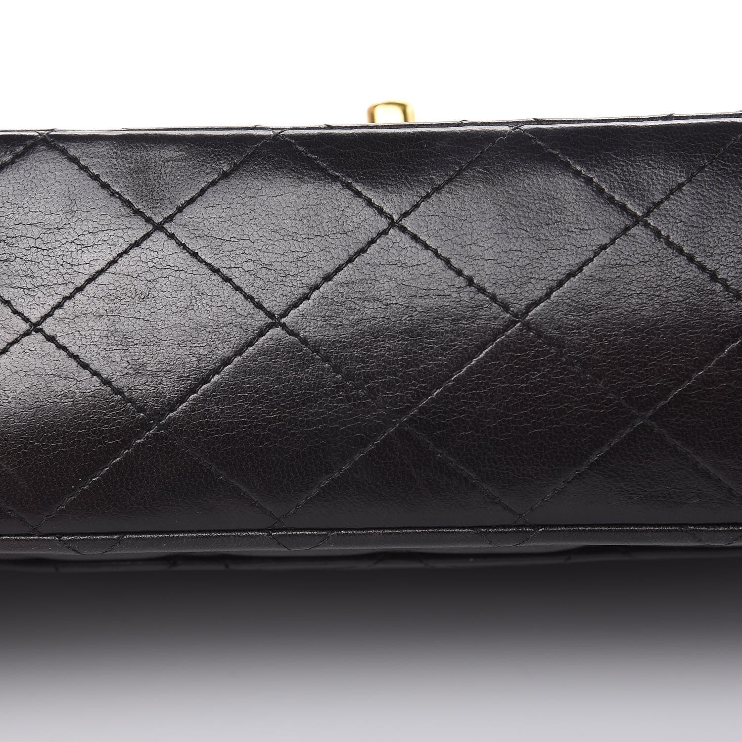 Chanel Lambskin Quilted Medium Double Flap Bag Black 9 of 20