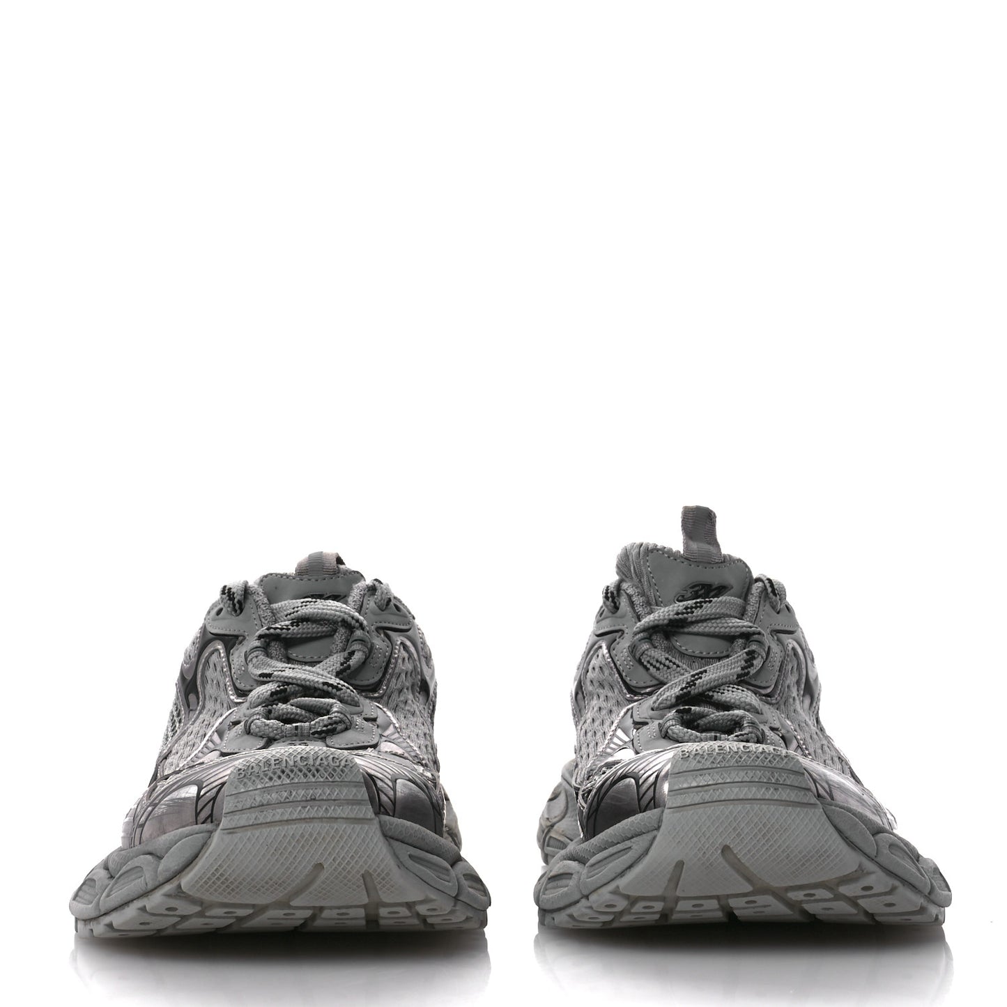 Distressed Mesh Rubber Womens 3XL Sneakers 39 Grey Black
