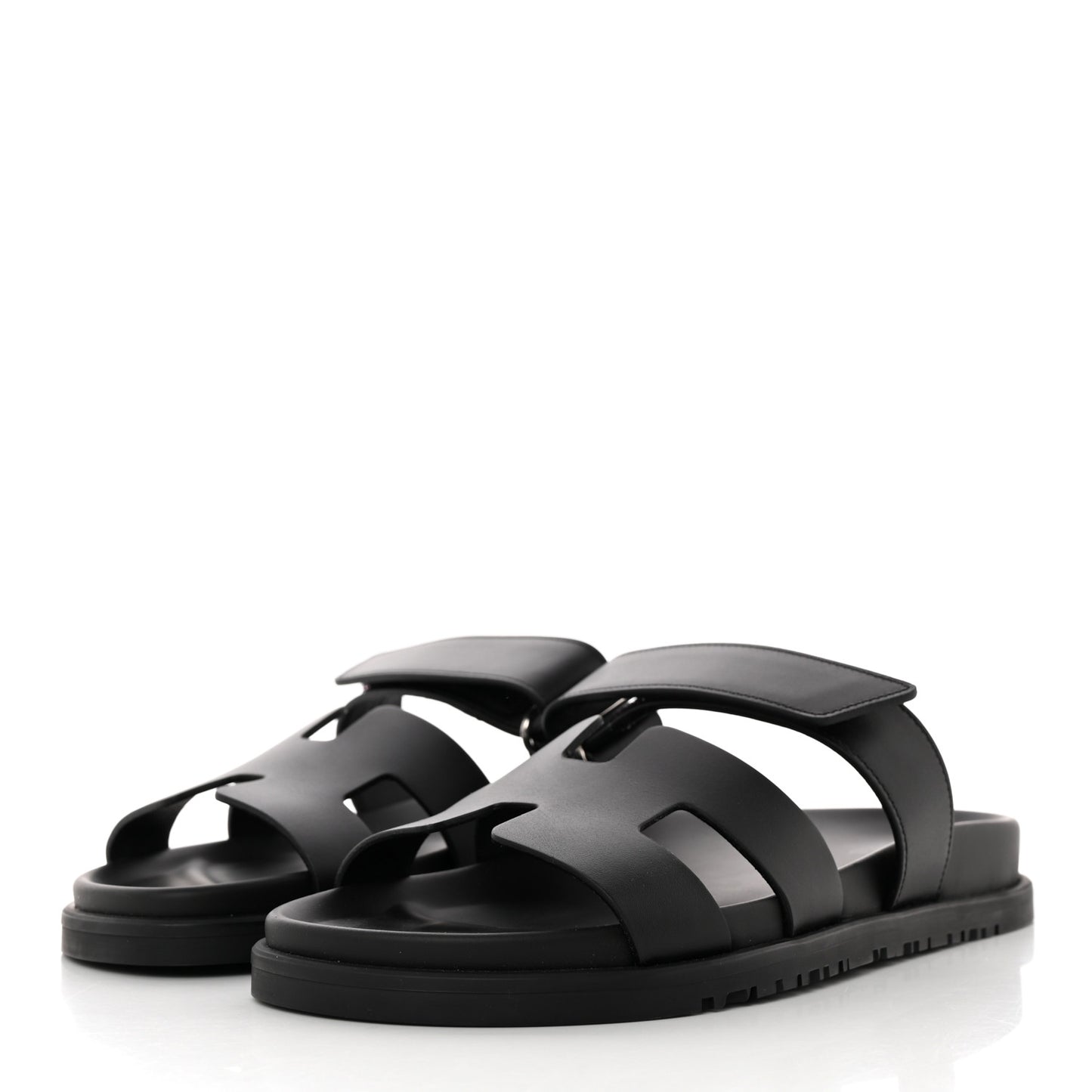 Calfskin Womens Chypre Sandals 38 Black