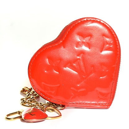 Louis Vuitton Vernis Heart Coin Purse Pomme D'Amour 1 of 7