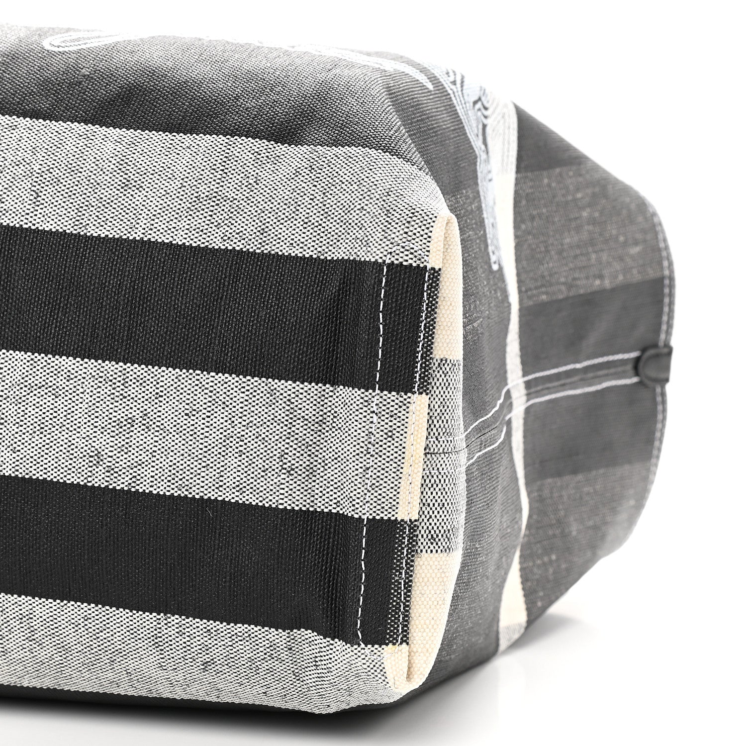 Burberry Coated Canvas Mega Check Medium Doodle Tote Black 9 of 9