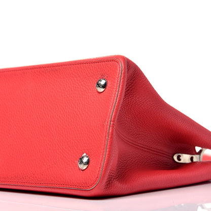 Louis Vuitton Taurillon Capucines MM Rubis 9 of 9