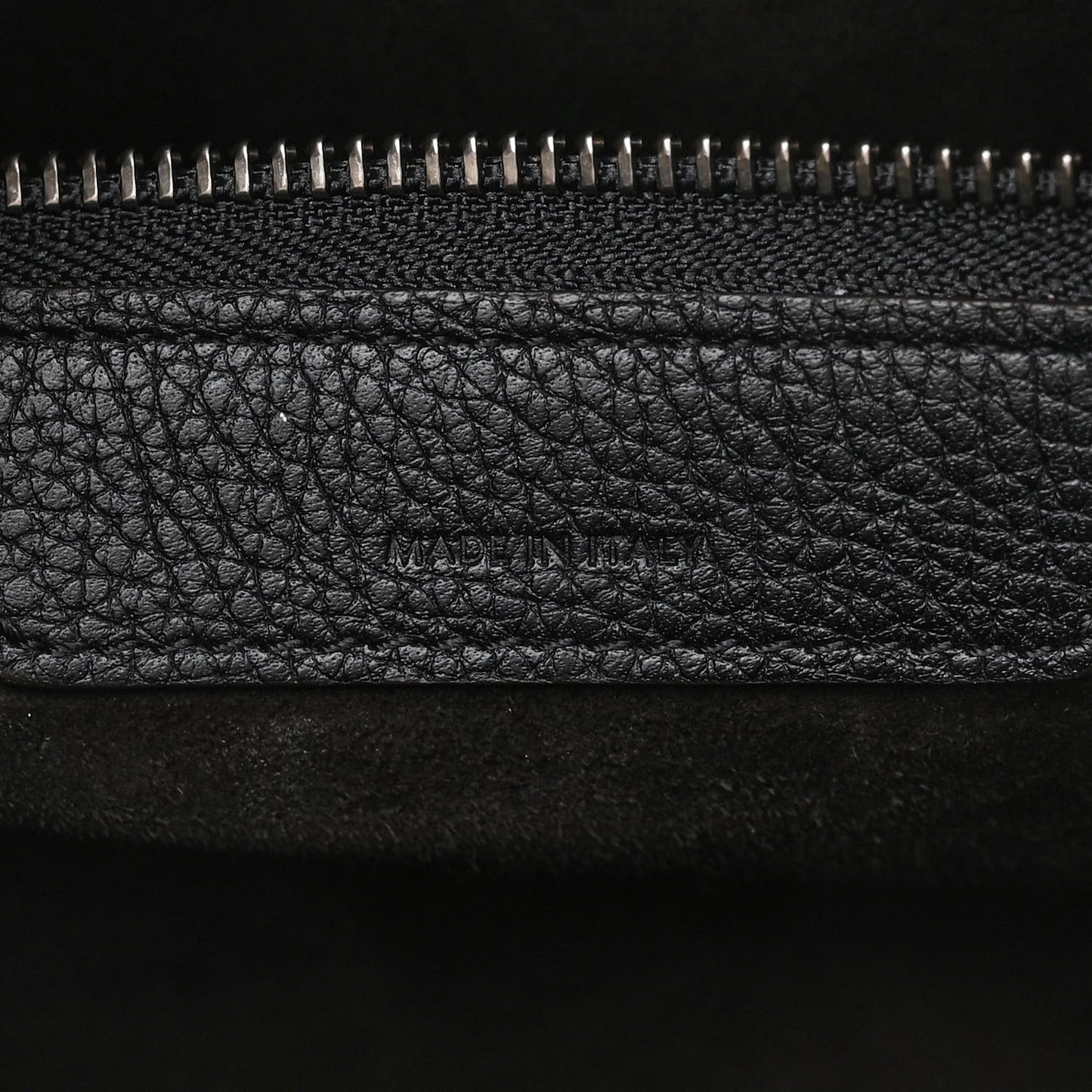 Drummed Calfskin Mini Luggage Black