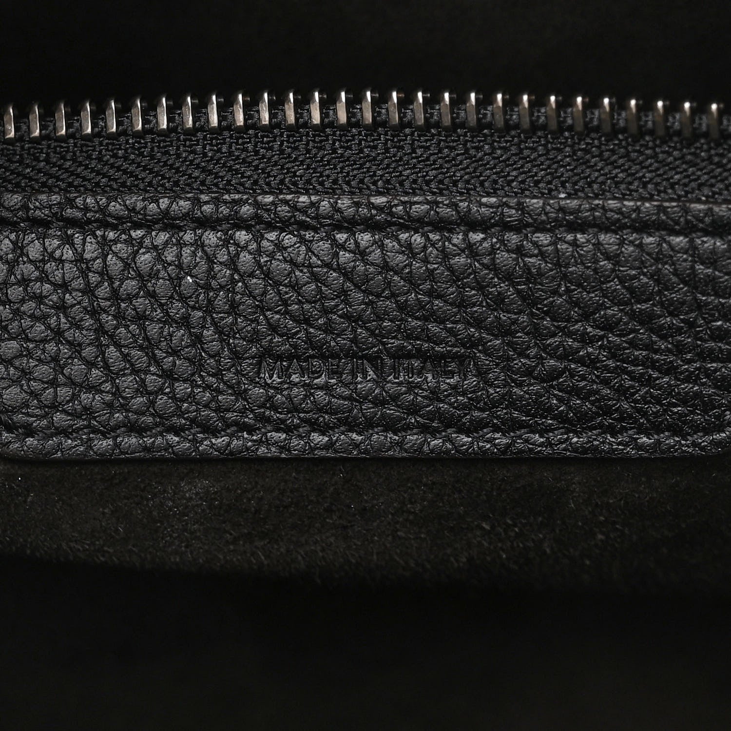 Celine Drummed Calfskin Mini Luggage Black 7 of 9