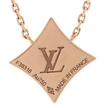 Louis Vuitton 18K Pink Gold Diamond Mother of Pearl Color Blossom BB Star Pendant Necklace 4 of 5