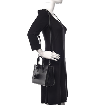 Saint Laurent Grained Calfskin Nano Sac De Jour Black 2 of 10