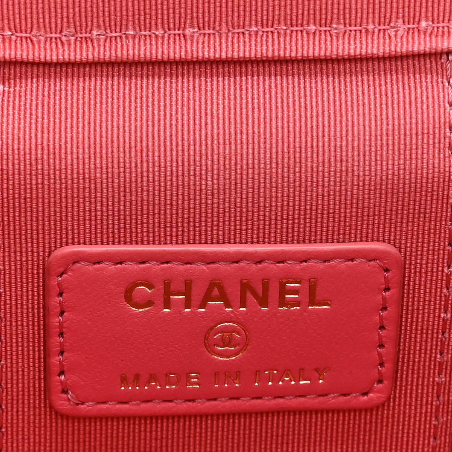 Chanel Lambskin Quilted Mini Vanity Case With Chain Pink 7 of 11