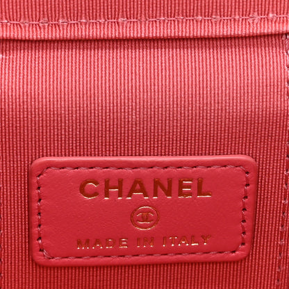 Chanel Lambskin Quilted Mini Vanity Case With Chain Pink 7 of 11