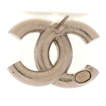 Chanel Crystal Enamel CC Earrings Silver Black 4 of 5