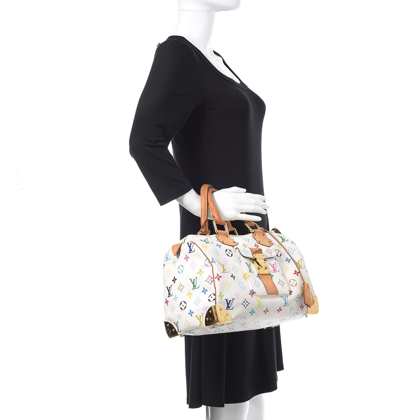 Monogram Multicolor Speedy 30 White