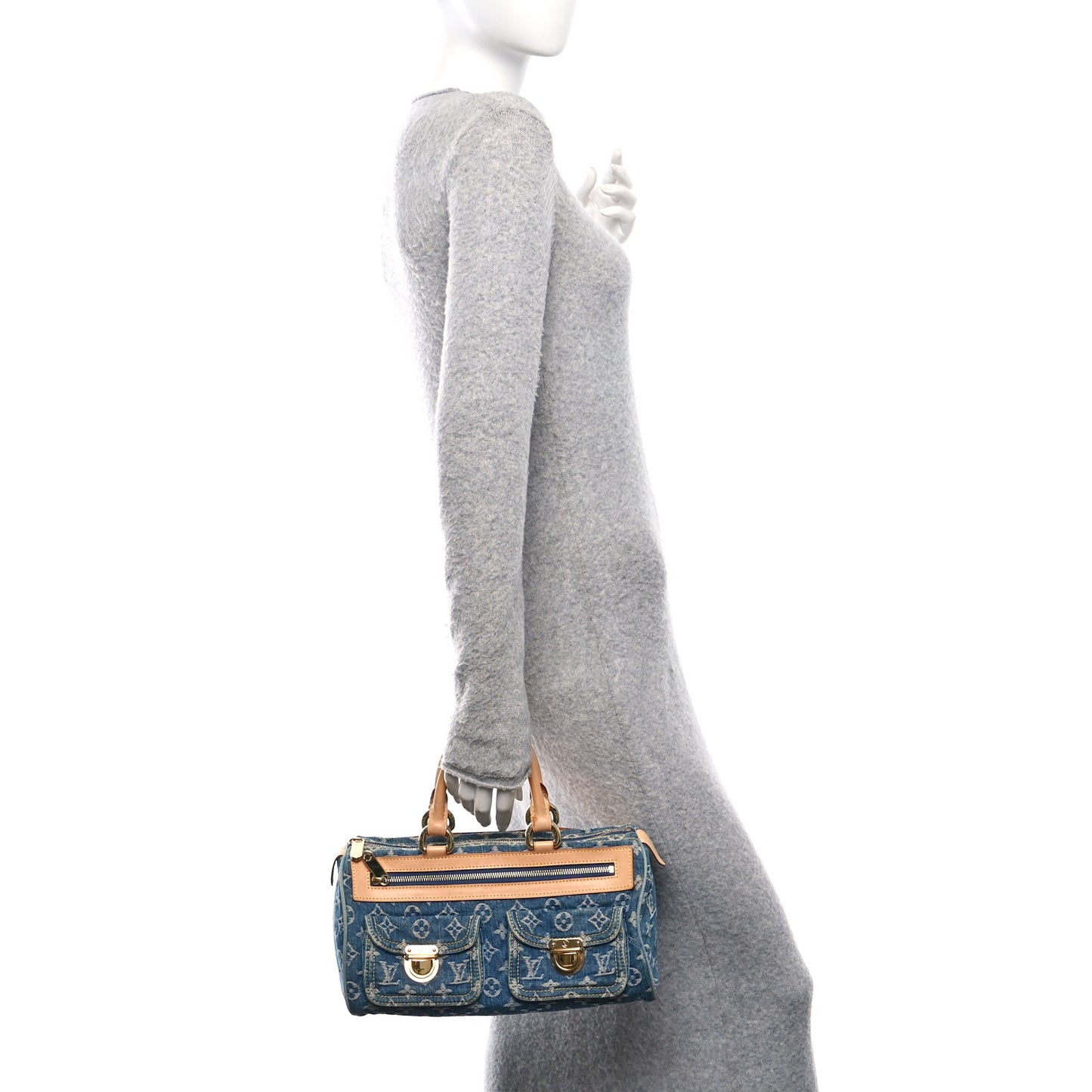 Monogram Denim Neo Speedy Blue